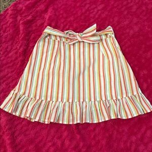 GB Girls Striped Skirt with Bow Detail